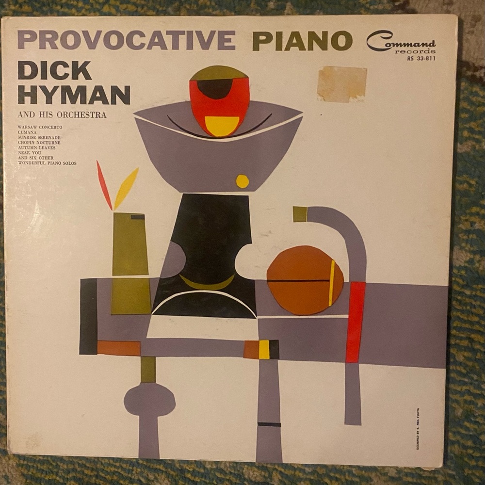 Dick Hyman Provocative Piano Vinyl LP 1960 Command RS 811 Gatefold VG+ Promo Cop